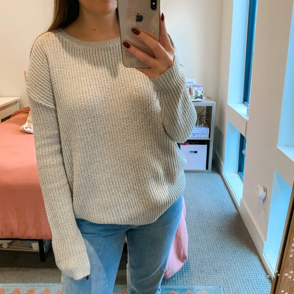The Impeccable Pig Gray Knit Sweater